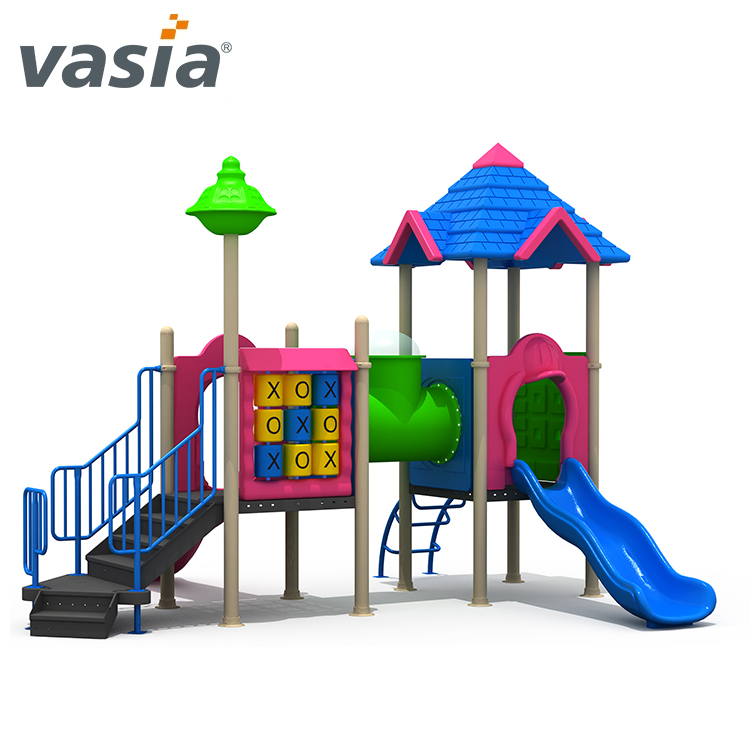 Diapositiva de plástico al aire libre de combinación de niños en edad preescolar