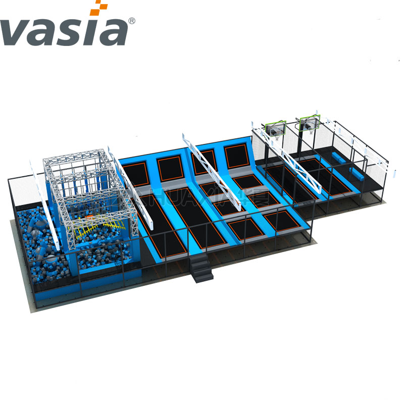HUAXIA (Vasia) equipo comercial de interior trampolín parque patio interior en venta