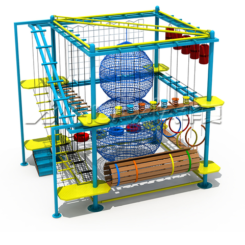Vasia Indoor Adventure Aerial Course Rope Course Zona de juegos para niños en venta