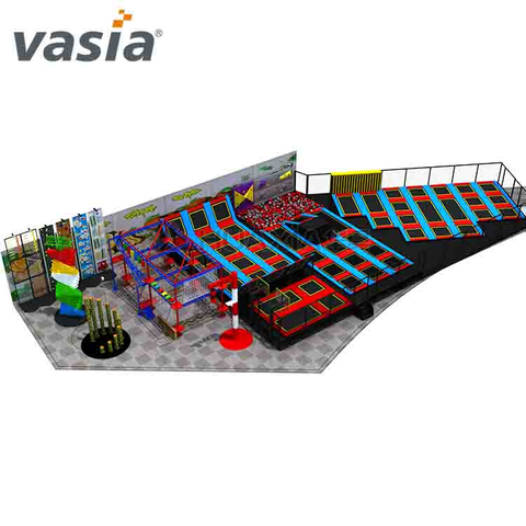 Huaxia Colorful Commercial Indoor Trampoline Playground en venta